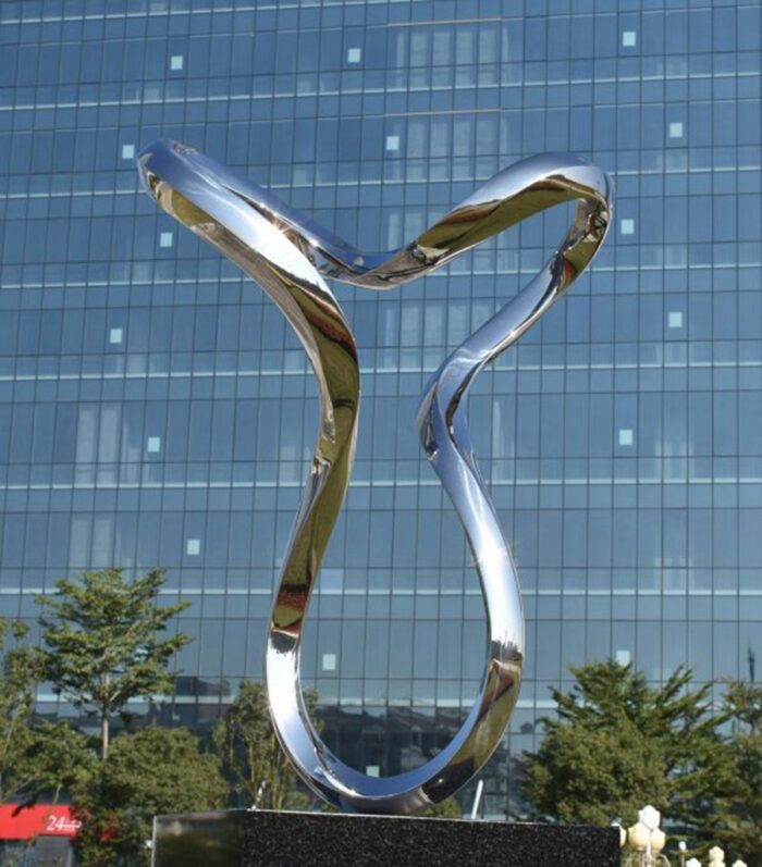modern Elements stainless steel sculpture 3